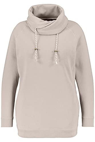 Ulla-Popken-Damen-Stehkragen-Raglanaermel-Sweatshirt