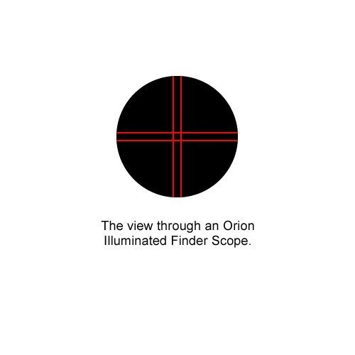 image for Orion 7023 9x50 Illuminated Finder Scope with Bracket