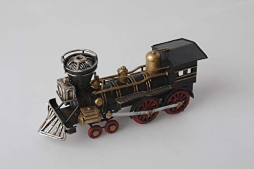 Train à vapeur miniature en métal de 17 cm pour collectionneur