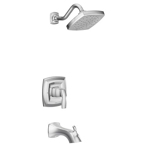 Moen UT3693 Voss M-CORE 3-Series Kit de Recorte para Tina y Ducha con 1 Manija, Válvula Requerida, Cromo miniatura 1
