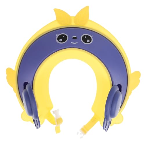 PartyKindom Baby Bath Head Shield Shampoo Cap for Boys and Girls Adjustable Size Safe Soft Hair Washing Stati