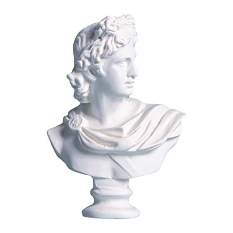 perfk Greek Mythology Bust Statue Decorative Sculpture Cover