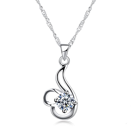 Collier ras du cou en argent 925 et pendentif zircone 5A aux finitions haute joaillerie