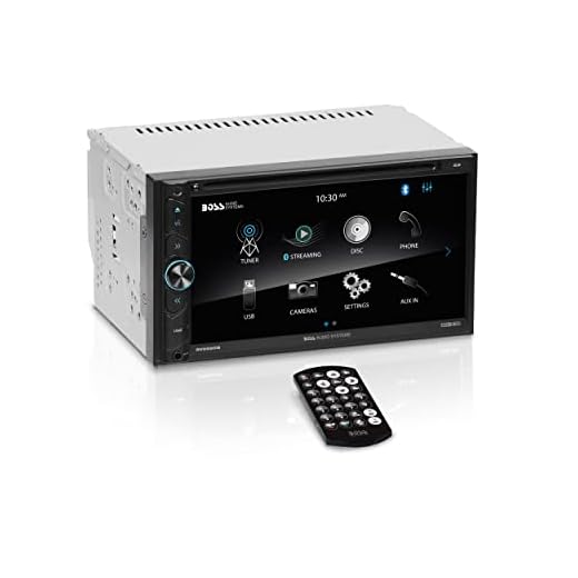 BOSS Audio Systems BV9695B Car Audio Stereo System - 6.95 Inch Double Din, Touchscreen, Bluetooth Audio and Calling Head Unit, CD Player, A-Link (Screen Mirroring), AM/FM Radio Receiver, For Amplifier