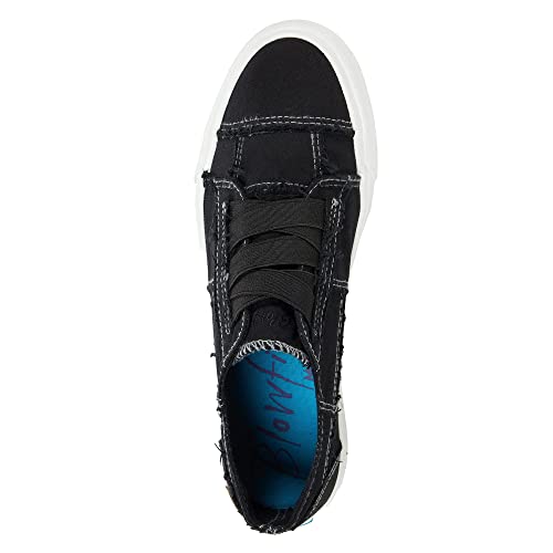 Blowfish Malibu Womens Marley Sneaker (Medium, Black/White Color Washed Canvas, Numeric_7)4