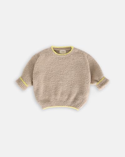 7AM Enfant Unisex Baby Sweater - Long Sleeve Toddler Fuzzy Sweater, Soft Sweatshirt for Kid, Wide Boxy fit | Machine Washable