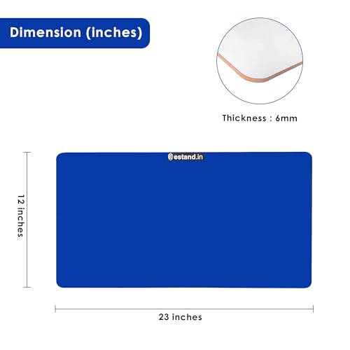Image of Lap Board for Study | Home | Dining | Office | Laptop | Computer Desk | Reading & Writing | Multi-Purpose | Made in India | (Blue, Lap Board 14 inchX23 inch Blue)