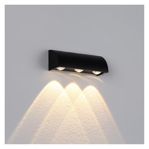 Applique murale extérieure étanche avec éclairage LED 6W basse consommation blanc chaud 3000K