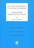 neumann tlm 102  El Estado democrático y el Estado autoritario: Ensayos sobre teoría política y legal (CRITICA DEL DERECHO)