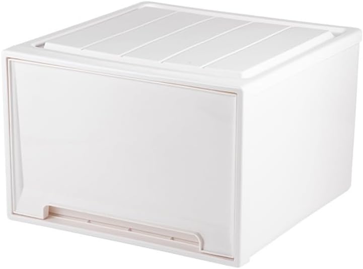 Pack Folding Closet Organizers Storage Box, Stackable Plastic Drawer Basket For Clothing(30 * 22 * 12CM)