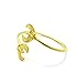 Egyptian Pyramid, Queen Nefertiti, Fist Piece 100% Solid Brass Cuff Bangle Bracelet (Ma'at/Medium)