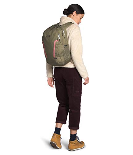 The North Face Women's Vault Backpack, Burnt Olive Green Light Heather/Mauveglow, One Size