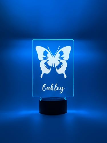 Lámpara de Mesa Personalizada Mariposa Multicolor LED miniatura 4
