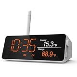 H5Pro LoRa Hub, with Upgraded LCD Screen and Antenna, Displays Datas, Historical Charts, Weather and Calendar, Compatible with MOCREO BLE and Long Range Sensor