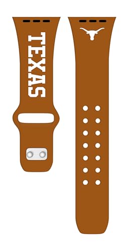 Texas Longhorns Iconic Edition HD Watch Band Compatible with Apple Watch (42/44/45mm Short)