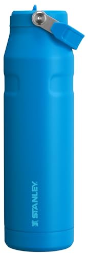 Image of Stanley IceFlow Flip Straw 2.0 Water Bottle 36 OZ | Built-In Straw with Larger Opening | Lightweight & Leak-Resistant | Insulated Stainless Steel | BPA-Free | Azure