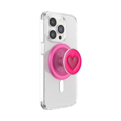 Image of PopSockets Phone Grip Compatible with MagSafe, Phone Holder, Wireless Charging Compatible - Love Heart