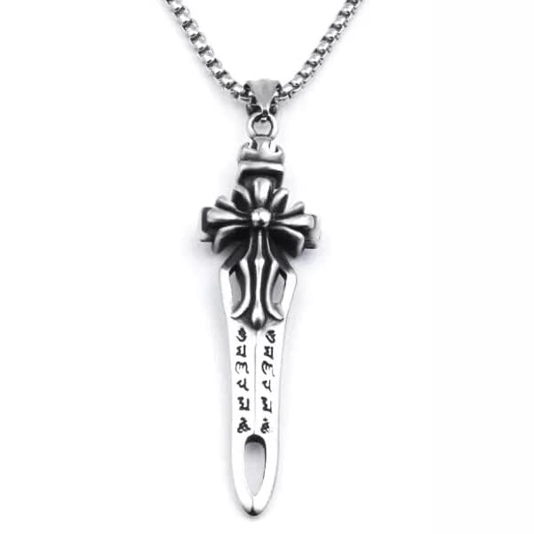 THE MEN THING KINGS SWORD - Alloy Pendant with Stainless Steel 24inch Round Box Chain, American trending Style for Men & Boy (B0CBSGJKRD) Amazon Price History, Amazon Price Tracker