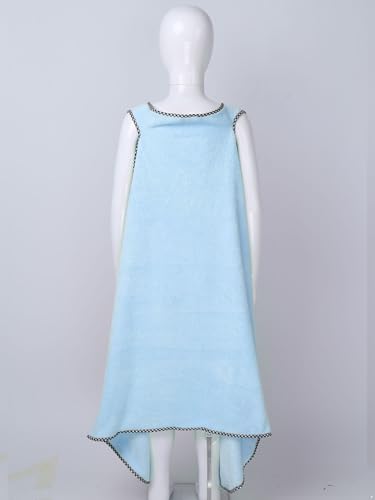 JEATHA Girls Bathrobes Cute Bowknot Press Buttons Absorbent Terrty Cloth Spa Wrap Bath Towels for Shower4