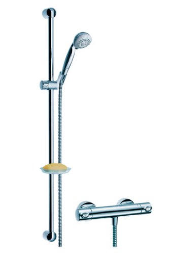 Preisvergleich Produktbild Hansgrohe Set Croma Ecostat Combi, verchromt, 27063000