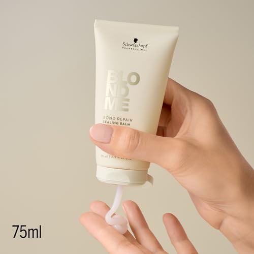Schwarzkopf Professional BLONDME Bond Repair Sealing Balm Leave In Haarlotion Hitzeschutz Anti Frizz Versiegelt Gespaltene Spitzen Glättend… – Ansicht 2