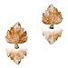 Artistone Citrine Crystal Leaf Statue Hand-Carved Leaf Shape Healing Crystal Figurine Crystal Crafts Collect Worry Stone for Anxiety Relif Home Decor Desk Decor