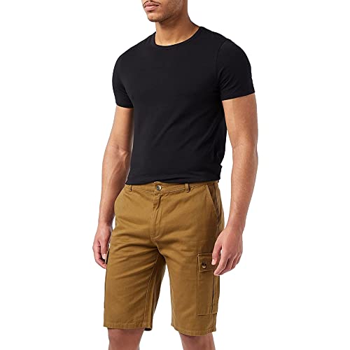 FM London Mens Shorts with Pockets | Stylish Chino Shorts Men with Cargo Shorts Design | Cotton Rich Men's Shorts Available in Beige, Light Brown, & Navy | Lightweight Shorts for Men for any Occasion