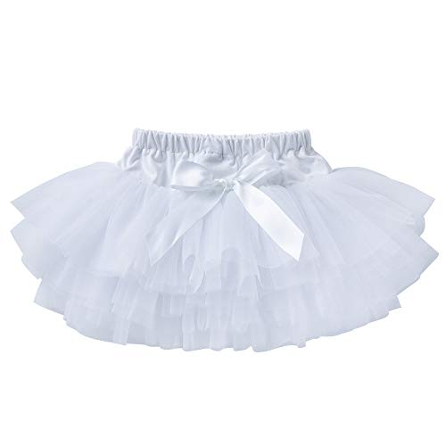 Image of Anbaby Baby Girls Soft Tutu Skirt Toddler Ruffled Pants Diaper Cover