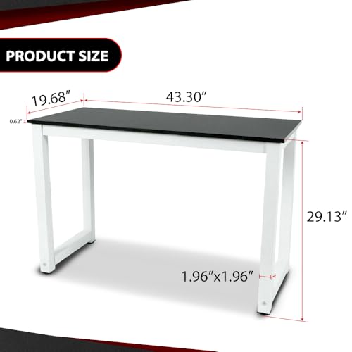 Crossdesign 04CDA0011ABKCHD Computer Desk Wood Office Table Modern Pc Laptop Notebook Study Writing Table thumb #2