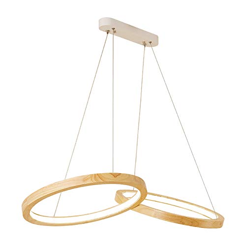 Luminaire Suspendu LED design bois pour illuminer votre îlot de cuisine