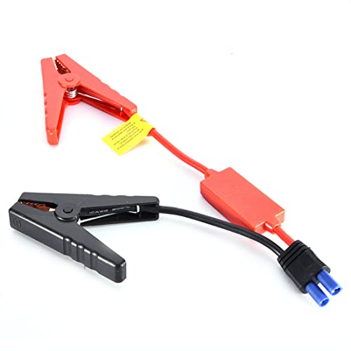 Uikdjgu Con Conector de Clavija EC5, Cable de Salto de BateríA de Emergencia, Pinzas de Cocodrilo, Clip para Arrancador de BateríA de Coche, Puente de Pinza de Cocodrilo