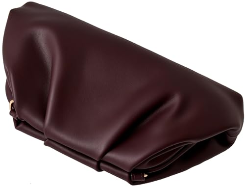 Image of Women's Woven Evening Bag Ruched Dumpling Clutch Purse Detachable Chain Crossbody Bag