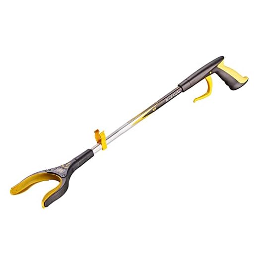 Helping Hand Company Handi-Grip PRO Reacher Grabber with 90 Degree Rotating Head 26”/66cm. Long Handled Grabbing Aid for Elderly, Disabled, Pregnant, Post Surgery and Limited Movement