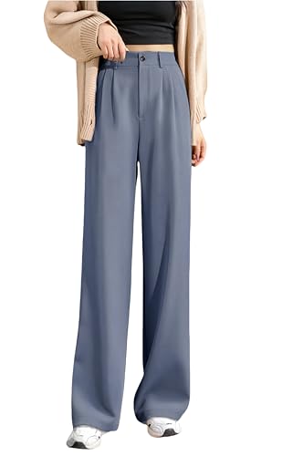 Pantalon de travail taille haute gris clair pour femme taille 36 avec poches