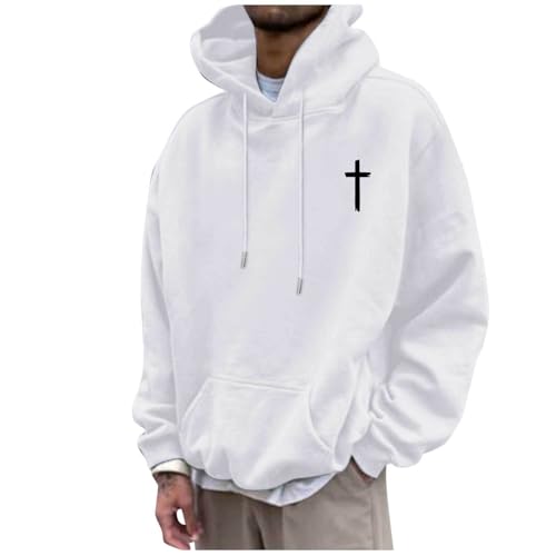 Celanisai Sudadera con capucha para hombre con estampado de God Loves You Y2K para hombre, sudadera de manga larga con capucha, para otoño e invierno, hip hop, ropa de calle, informal, sudadera con