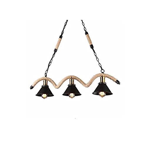 Lampe suspendue Art du fer rétro, luminaire noir E27 pour entrée chaleureuse