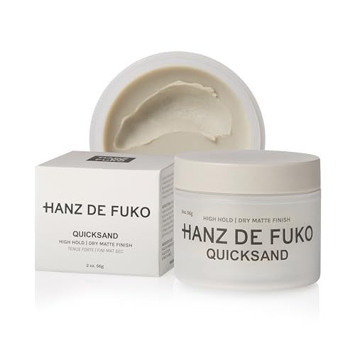 Hanz de Fuko Quicksand – Premium Men’s Hair Styling Wax & Dry Shampoo for a High Hold, Ultra Matte Finish – Ideal Texture Product for Thin, Thick and All Hair Types – 2 oz, Travel Size