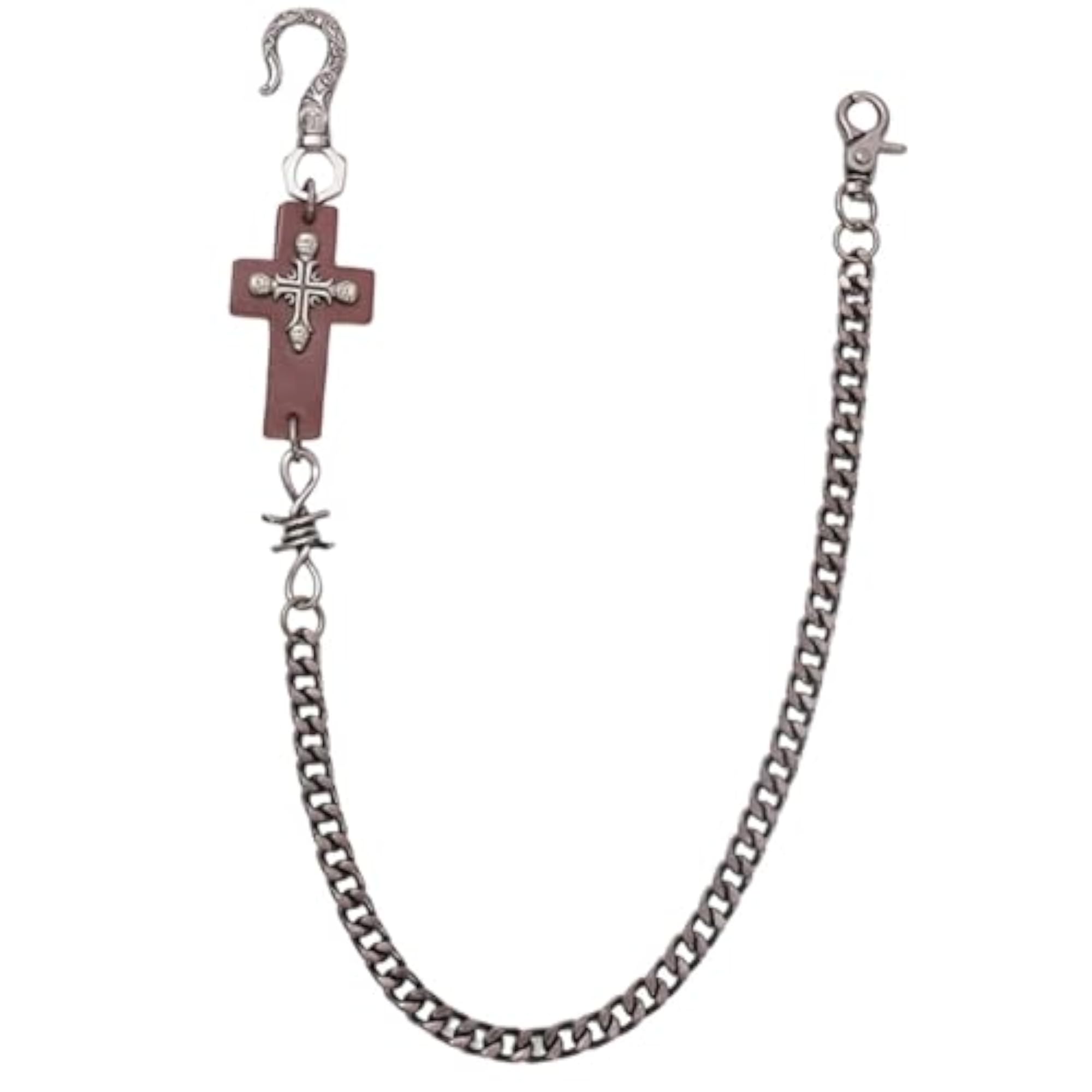 Fashion Goth Pants Chain Accessories for Men & Women, Brown