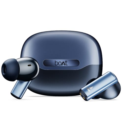Image of boAt Airdopes Prime 701 ANC, 46dB Hybrid ANC, 50Hr Battery, Real Spatial Audio,Multidevice Connect,App Support, Bluetooth Earbuds, TWS Ear Buds Wireless Earphones with mic (Smart Blue)