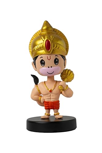Image of Bobblehead Krishnaji & Hanumanji Figurines | Decoration Items for Home Decor, Car Dashboard, and Office Table | God Statue for Festival | Diwali | Birthday Gift for Kids, Family and Friends