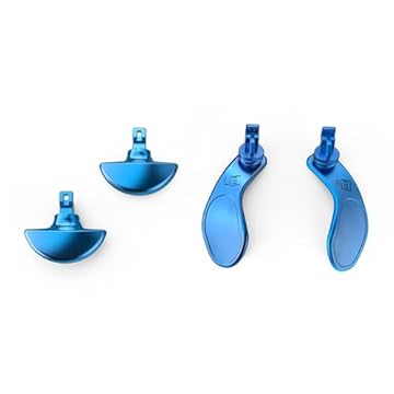 CHICHIYANG 4 peças de substituição de botão traseiro de aço inoxidável multicolorido para controle PS5 Edge