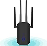 ★ 【SEGURIDAD DE LA RED】 El amplificador WLAN admite tres tipos de cifrado: WEP, WPA y WPA2. Un botón para presionar el botón WPS para mantener segura la red doméstica. La capacidad de disipación de calor del extensor WiFi aumenta mediante los orificios de enfriamiento en ambos lados. Ofrecemos una garantía de 12 meses y un servicio al cliente 100% amigable.Si necesita un manual de instrucciones en España, póngase en contacto con nosotros.