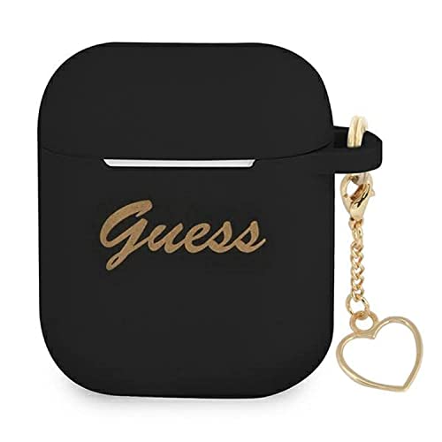 Guess GUA2LSCHSK FEA3SILRE Coque de Protection pour AirPods Noir