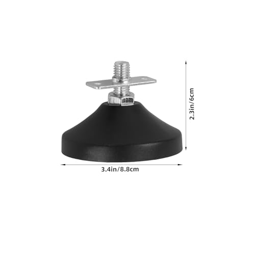Patas de goma ajustables y niveladores de acero para muebles de madera 2