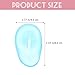 Angoily Ear Protection Tools 2Pcs Silicone Ear Covers for Hair Dye Waterproof Heat Resistant Covers for Hair Dryer and Shower 3.14X1.77X0.98 Inches Blue