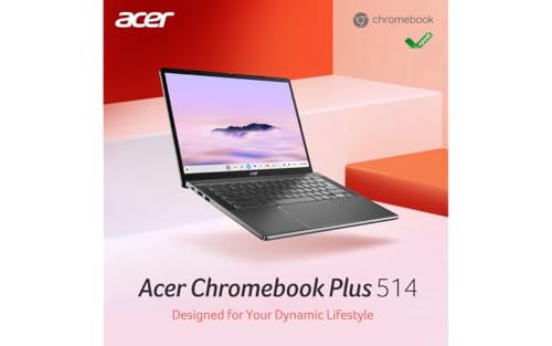 Image of Acer Chromebook Plus 514 CB514-3H-R430 | 14 inch WUXGA IPS | AMD Ryzen 5 7520C | 8GB RAM DDR5X | 256GB SSD | AMD Radeon 610M | QWERTY Keyboard