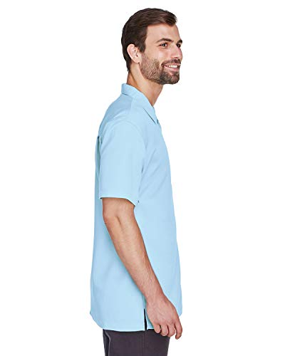 Harriton Men's Bahama Cord Camp Shirt - X-Large - Cloud Blue #TOP2