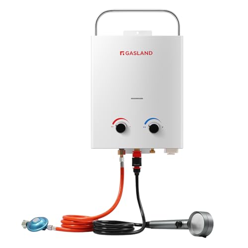 GASLAND Scaldacqua a gas AS132 propano, 50 mbar, scaldabagno GPL