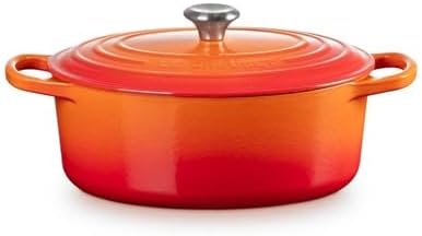 ル・クルーゼ シグニチャー ココット・オーバル25cm オレンジ（G05955