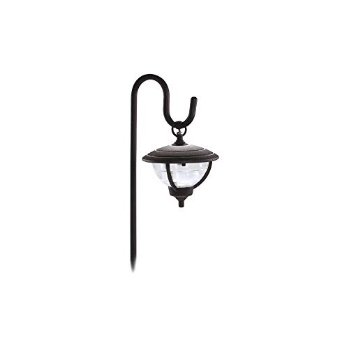 Sterno Home GL22785BK Cast Aluminum Palm Island Hanging Path Light, Black